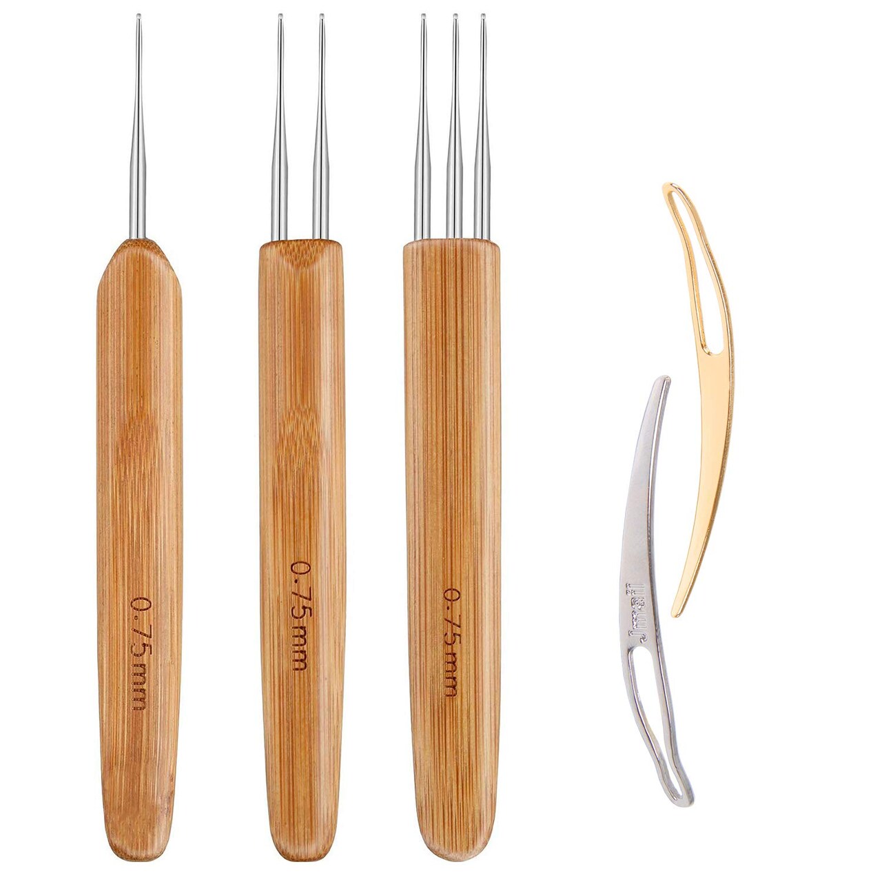 Dreadlock Crochet Hook Tool,Braid Hair Dreadlocks Needle Weaving Crochet for Braid Craft (0.75mm)